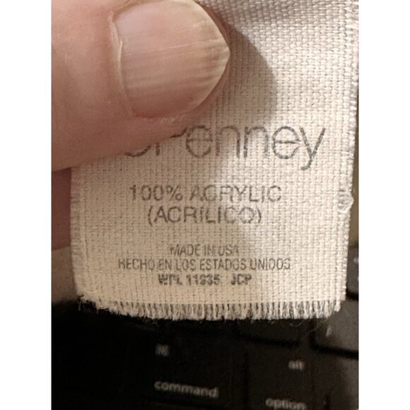 Vtg Baby Security Blanket JC Penney Made In USA 100% Acrylic Pastel Fringed 1980 - Picture 6 of 15